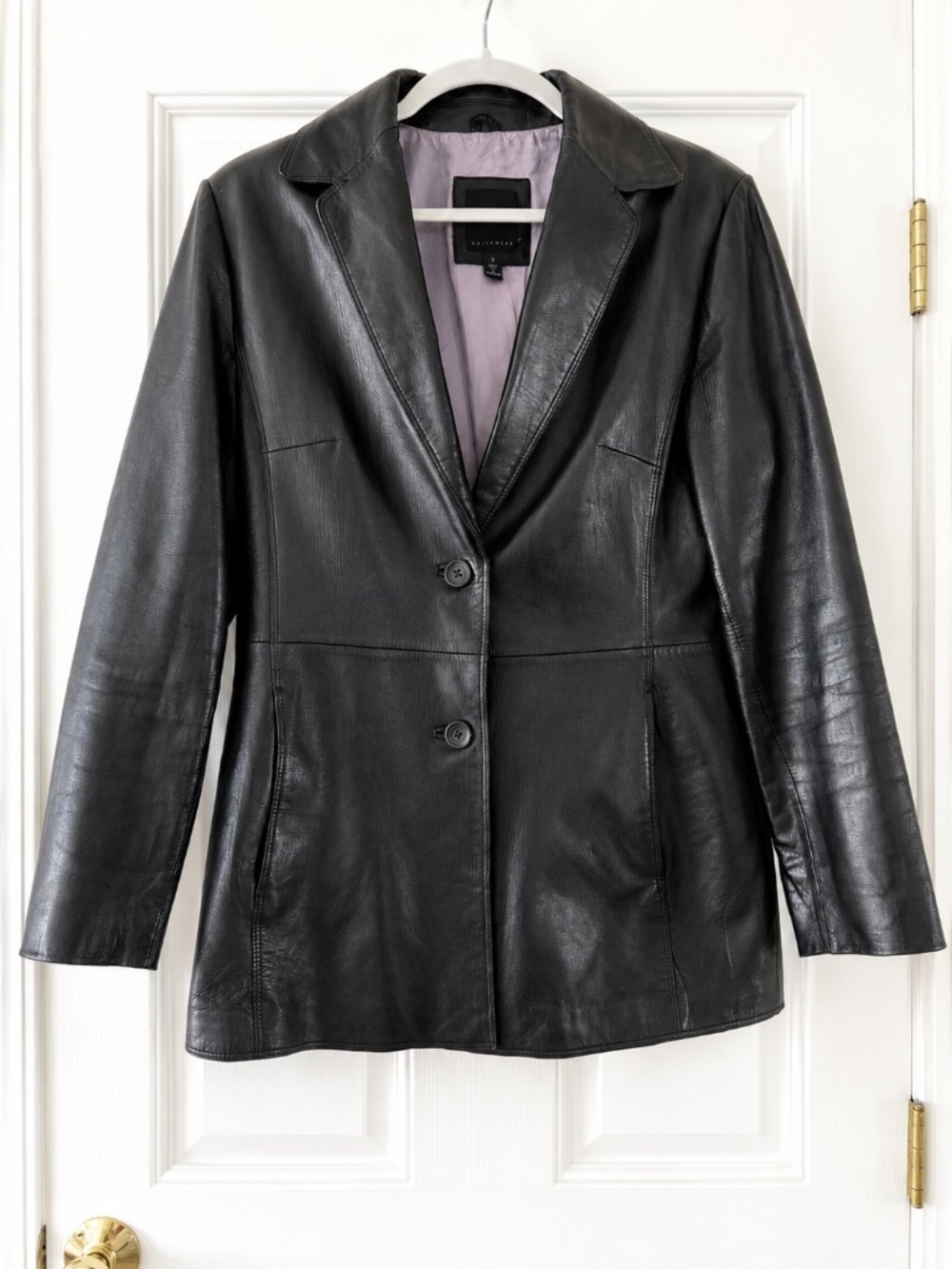 Colebrook & Co Outerwear Womens Genuine Leather Jacket. Black Size Small